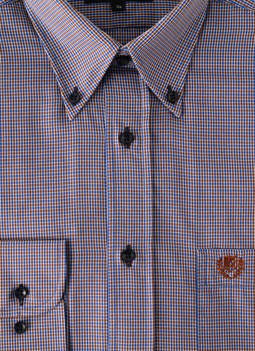 Chemise manches longues bleu ARMORIAL pour homme