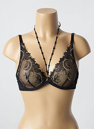 Soutien-gorge effet matière satinée haut soutien-gorge emboitant noir AUBADE femme