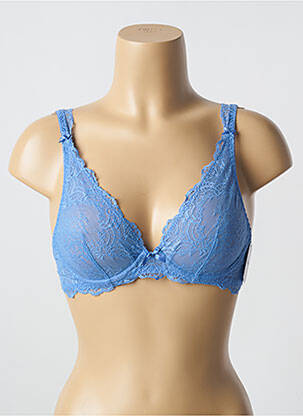 Soutien-gorge légère et transparente haut soutien-gorge emboitant bleu AUBADE femme