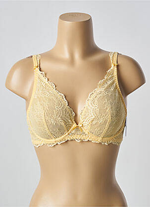 Soutien-gorge légère et transparente haut soutien-gorge emboitant jaune AUBADE femme