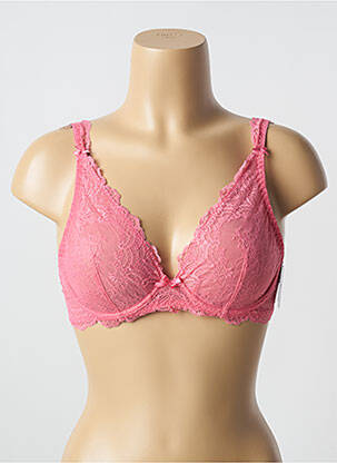 Soutien-gorge légère et transparente haut soutien-gorge emboitant rose fonce AUBADE femme