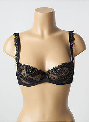 Soutien-gorge effet matière satinée haut soutien-gorge balconnet noir AUBADE femme