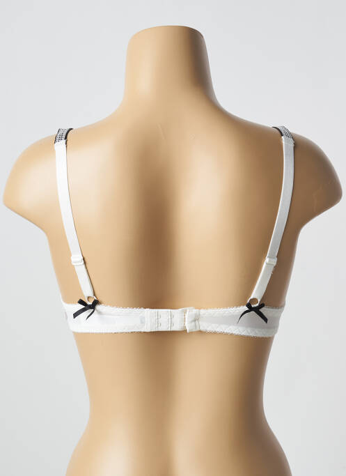 Soutien-gorge effet matière satinée haut soutien-gorge balconnet blanc AUBADE femme