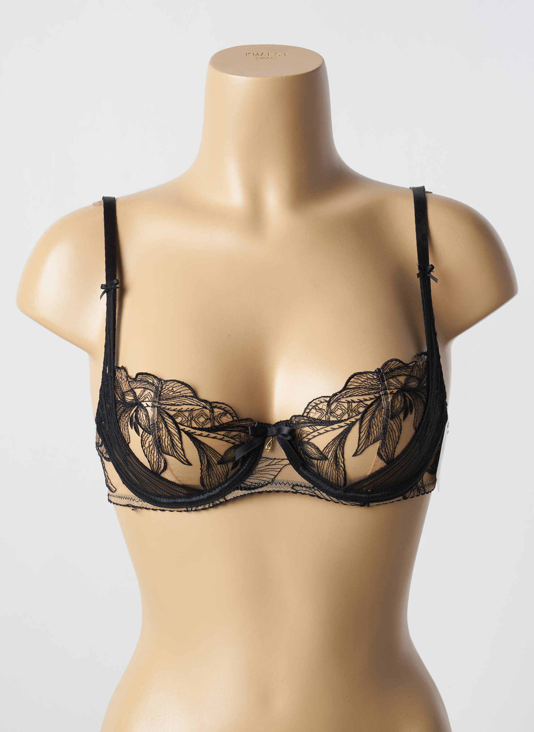 Soutien-gorge légère et transparente haut soutien-gorge emboitant noir AUBADE femme