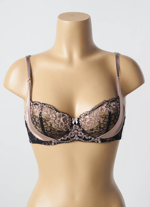 Soutien-gorge effet matière satinée haut soutien-gorge emboitant noir AUBADE femme