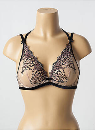 Soutien-gorge effet matière satinée haut soutien-gorge emboitant noir AUBADE femme
