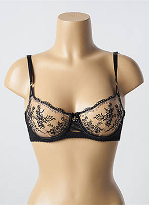 Soutien-gorge effet matière satinée haut soutien-gorge balconnet noir AUBADE femme
