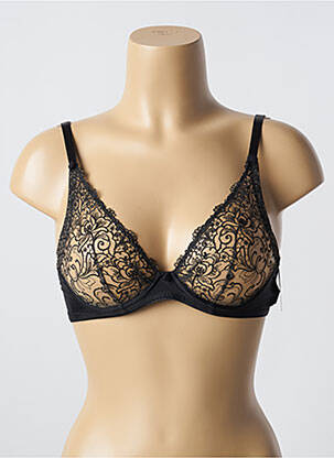 Soutien-gorge légère et transparente haut soutien-gorge emboitant noir KARL LAGERFELD X AUBADE femme
