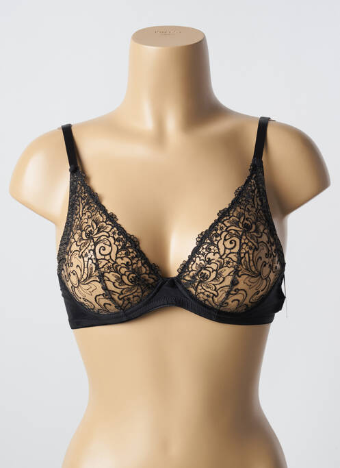Soutien-gorge légère et transparente haut soutien-gorge emboitant noir KARL LAGERFELD X AUBADE femme