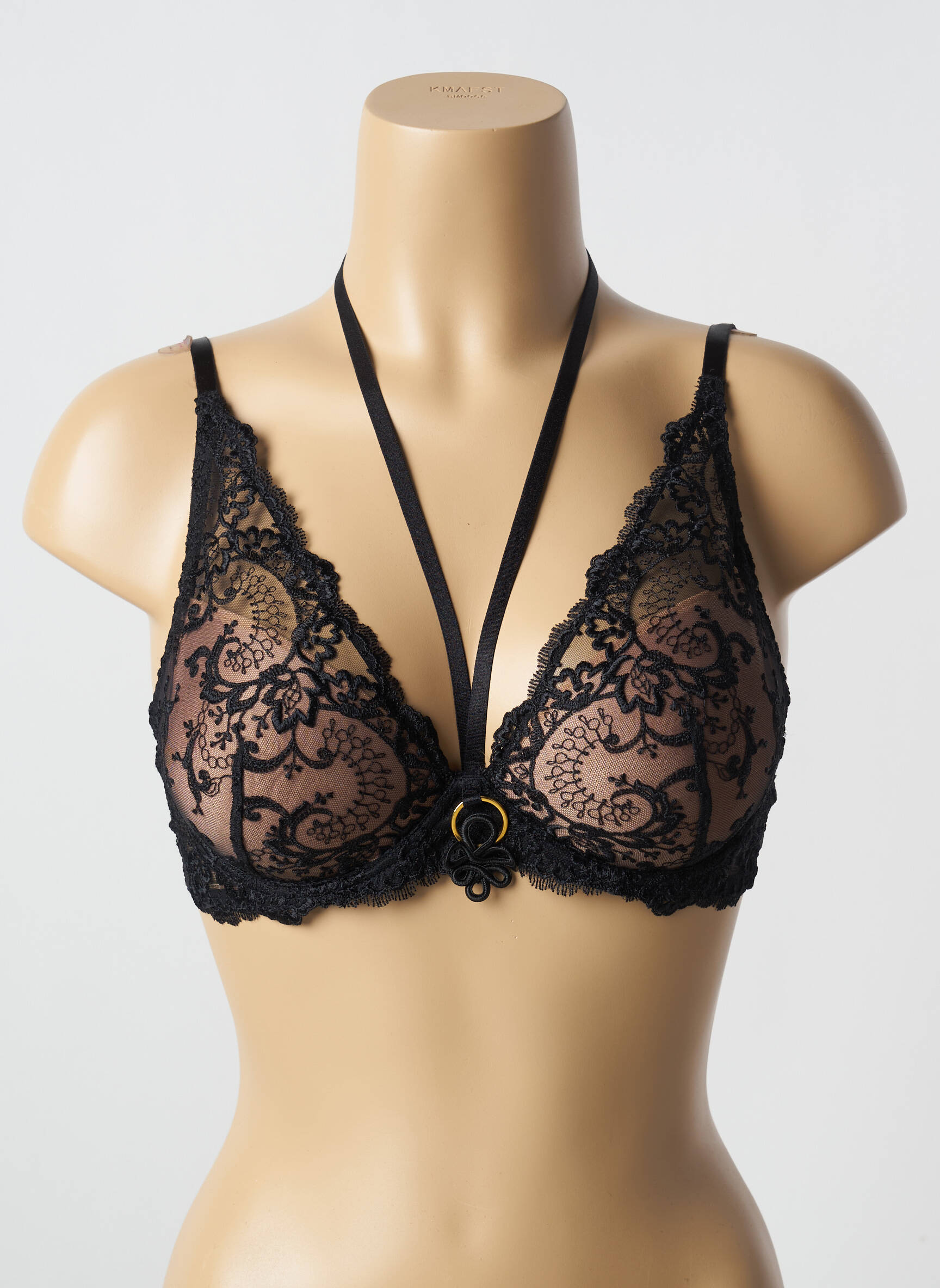 Soutien-gorge tissage dentelle haut soutien-gorge emboitant noir AUBADE femme