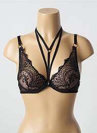 Soutien-gorge tissage dentelle haut soutien-gorge emboitant noir AUBADE femme
