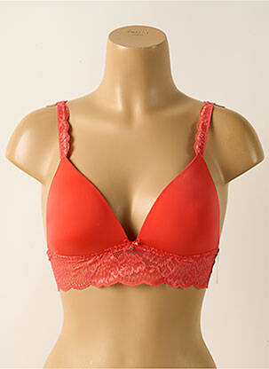 Soutien-gorge effet matière satinée haut soutien-gorge moulé orange AUBADE femme