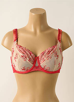 Soutien-gorge légère et transparente haut soutien-gorge emboitant rouge AUBADE femme