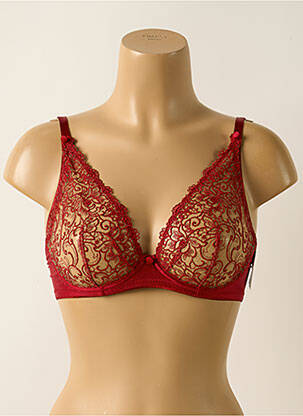Soutien-gorge légère et transparente haut soutien-gorge emboitant rouge AUBADE femme