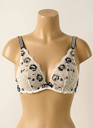 Soutien-gorge effet matière satinée haut soutien-gorge emboitant blanc AUBADE femme