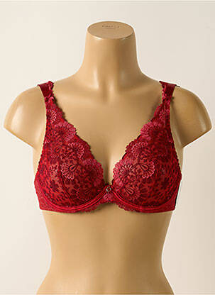 Soutien-gorge légère et transparente haut soutien-gorge emboitant rouge AUBADE femme