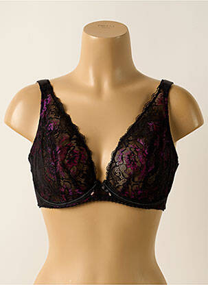 Soutien-gorge légère et transparente haut soutien-gorge emboitant noir AUBADE femme