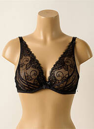 Soutien-gorge légère et transparente haut soutien-gorge emboitant noir AUBADE femme