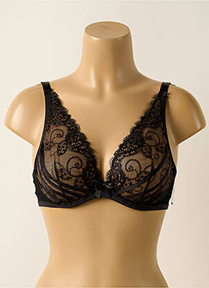 Soutien-gorge légère et transparente haut soutien-gorge emboitant noir AUBADE femme