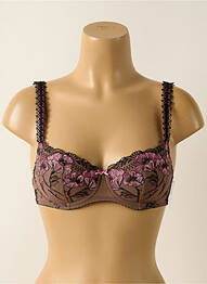 Soutien-gorge légère et transparente haut soutien-gorge moulé marron AUBADE femme