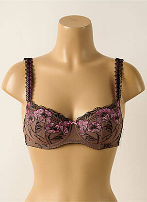 Soutien-gorge légère et transparente haut soutien-gorge moulé marron AUBADE femme