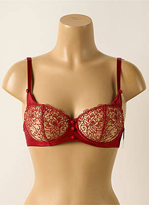 Soutien-gorge légère et transparente haut soutien-gorge moulé rouge AUBADE femme