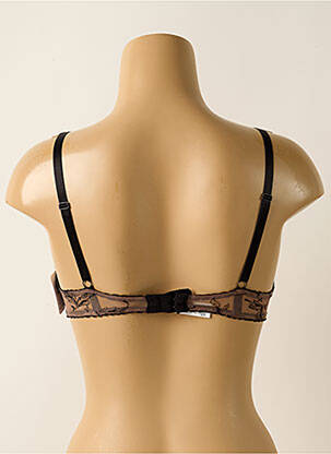 Soutien-gorge effet matière satinée haut soutien-gorge moulé marron AUBADE femme