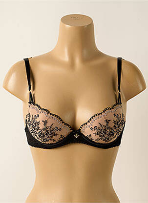 Soutien-gorge effet matière satinée haut soutien-gorge push-up noir AUBADE femme