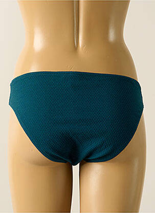 Bas de maillot de bain effet matière satinée culotte bleu SIMONE PERELE femme