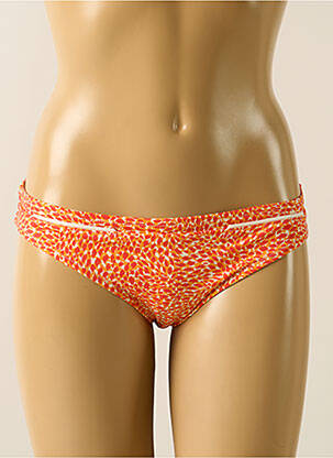 Bas de maillot de bain imprimé fantaisie bikini orange SIMONE PERELE femme