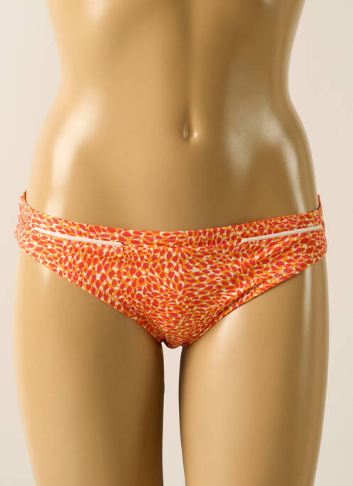 Bas de maillot de bain imprimé fantaisie bikini orange SIMONE PERELE femme