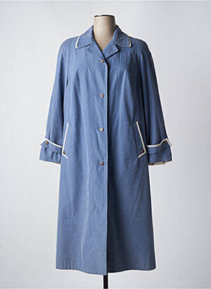 Trench finition intérieure doublée sans capuche bleu KOHLER & KRENZER femme