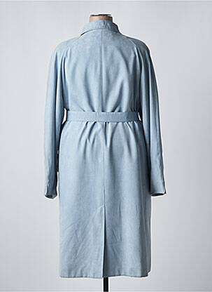 Trench finition intérieure doublée sans capuche bleu CLAUDE HAVREY femme