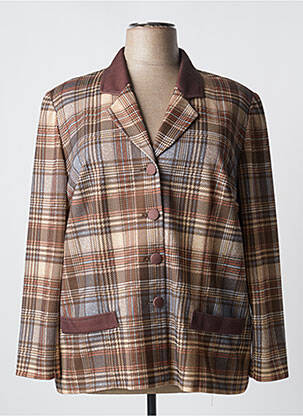 Blazer poches marron FRANCOISE DE FRANCE femme
