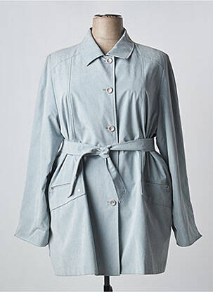 Trench bleu CLAUDE HAVREY pour femme