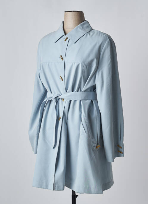 Trench bleu CLAUDE HAVREY pour femme