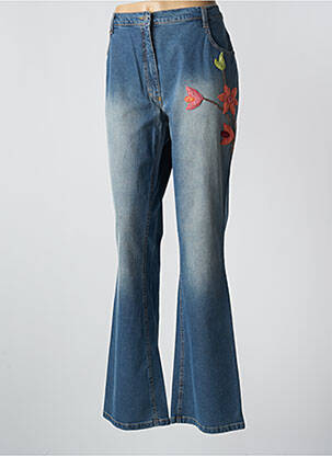 Jean coupe flare taille normale taille normale bleu GIESSWEIN femme