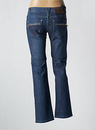 Jeans coupe droite stretch taille basse bleu IDOLS MAGAZINES femme