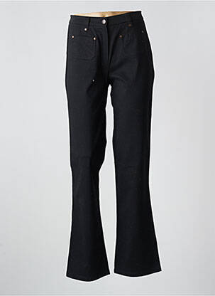 Pantalon droit stretch taille haute noir ROSA ROSAM femme