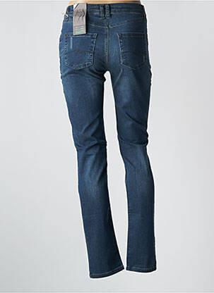 Jeans coupe slim effet usé délavé taille normale bleu STREET ONE femme