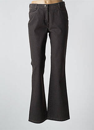 Jean coupe flare stretch taille normale marron TONI femme