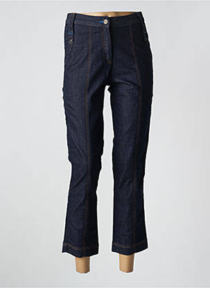 Jeans coupe droite taille haute taille haute bleu TRIGON femme