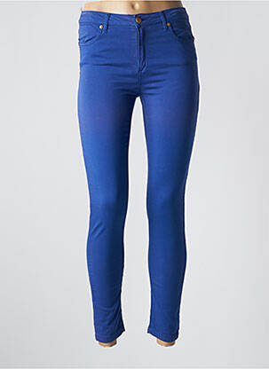 Pantalon slim stretch taille normale bleu VOTRE NOM femme