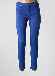 Pantalon slim skinny taille normale bleu VOTRE NOM femme