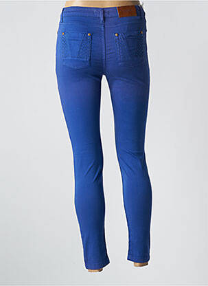 Pantalon slim stretch taille normale bleu VOTRE NOM femme