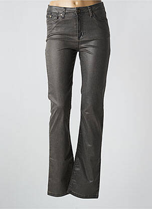 Pantalon droit stretch taille normale gris VOTRE NOM femme