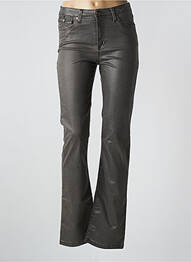 Pantalon droit stretch taille normale gris VOTRE NOM femme