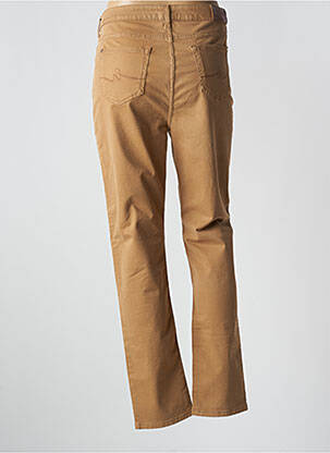Pantalon slim tissage popeline taille normale beige VOTRE NOM femme