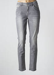 Jeans coupe slim gris STREET ONE pour femme seconde vue