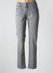 Jeans coupe slim gris VOTRE NOM pour femme seconde vue